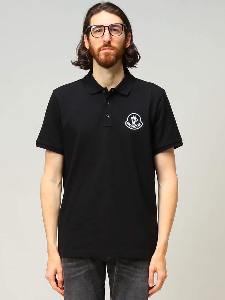 MONCLER (モンクレール) 胸BIGマーク 半袖 ポロシャツ MC8A0000484556