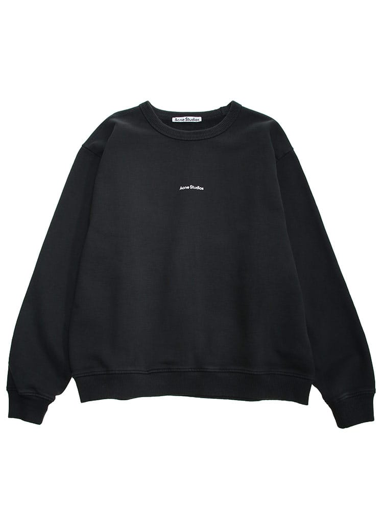 Acne Studios (アクネ ストゥディオズ) トレーナー ミニロゴ クルーネック スウェット シャツ ACLAI0067 レディース ロゴ ブランド