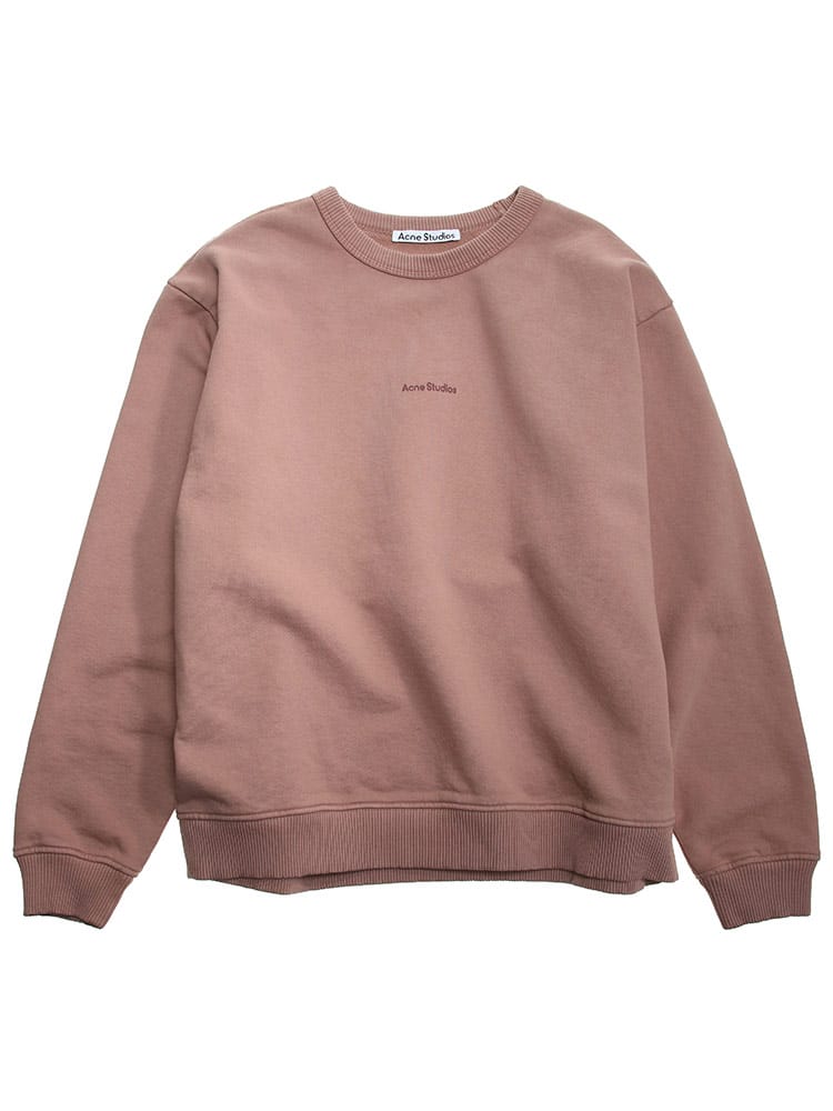 Acne Studios (アクネ ストゥディオズ) トレーナー ミニロゴ クルーネック スウェット シャツ ACLAI0067 レディース ロゴ ブランド