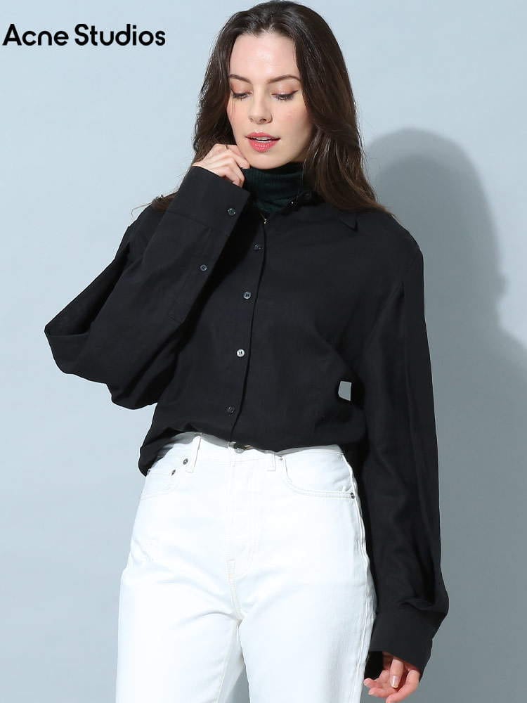 【オンラインストア限定】 アクネ ストゥディオズ レディース シャツ Acne Studios ブランド トップス ブラウス 長袖シャツ 長袖 ボリューム袖 ACLAC0475
