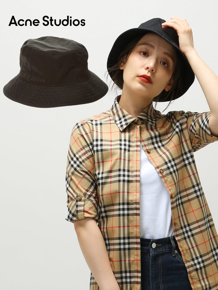 ACNE STUDIOS (アクネ ストゥディオズ) ツイル コットン バケットハット ACLC40223