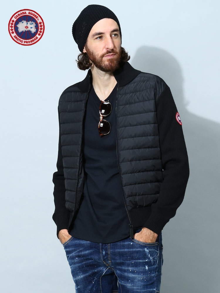 カナダグース メンズ ダウン CANADA GOOSE ブランド ニットジャケット アウター ブルゾン フロントダウン スタンド RegularFit CG6830M