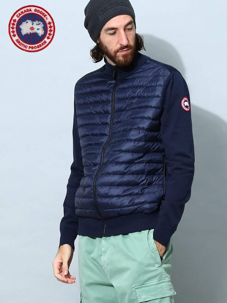 カナダグース メンズ ダウン CANADA GOOSE ブランド ニットダウン アウター ブルゾン フロントダウン CG6893M