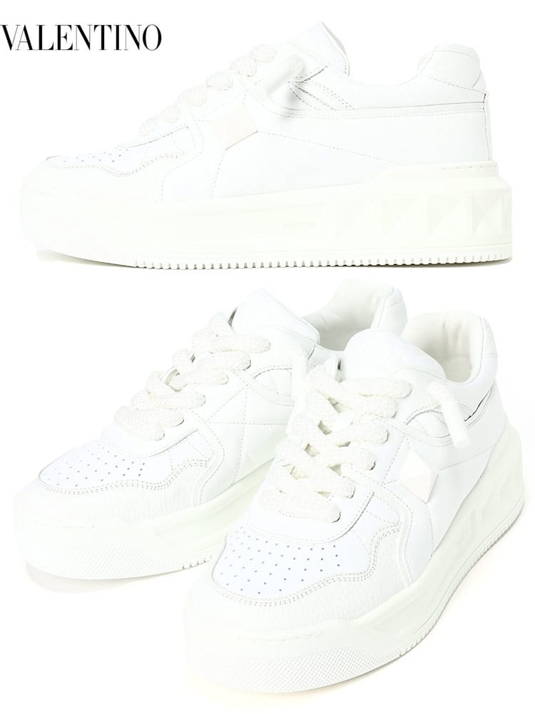 ヴァレンティノ メンズ スニーカー VALENTINO ブランド ロートップスニーカー シューズ 靴 スタッズ ナッパレザー VL1Y0S0G37XTM