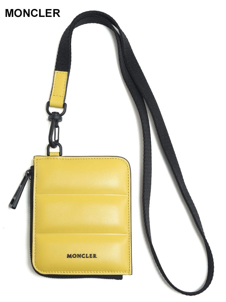 MONCLER (モンクレール) レザー キルティング ストラップ ウォレット MC6C00003M2743 メンズ ブランド