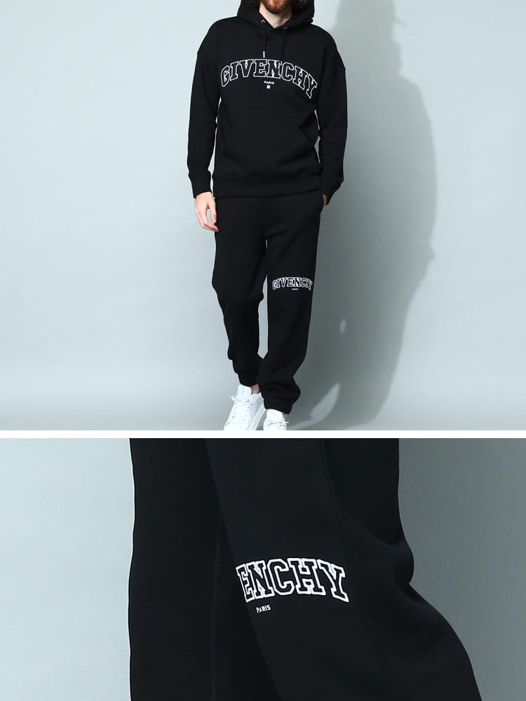 GIVENCHY (ジバンシィ) ロゴ刺繍 スウェット ジョギングパンツ メンズ 