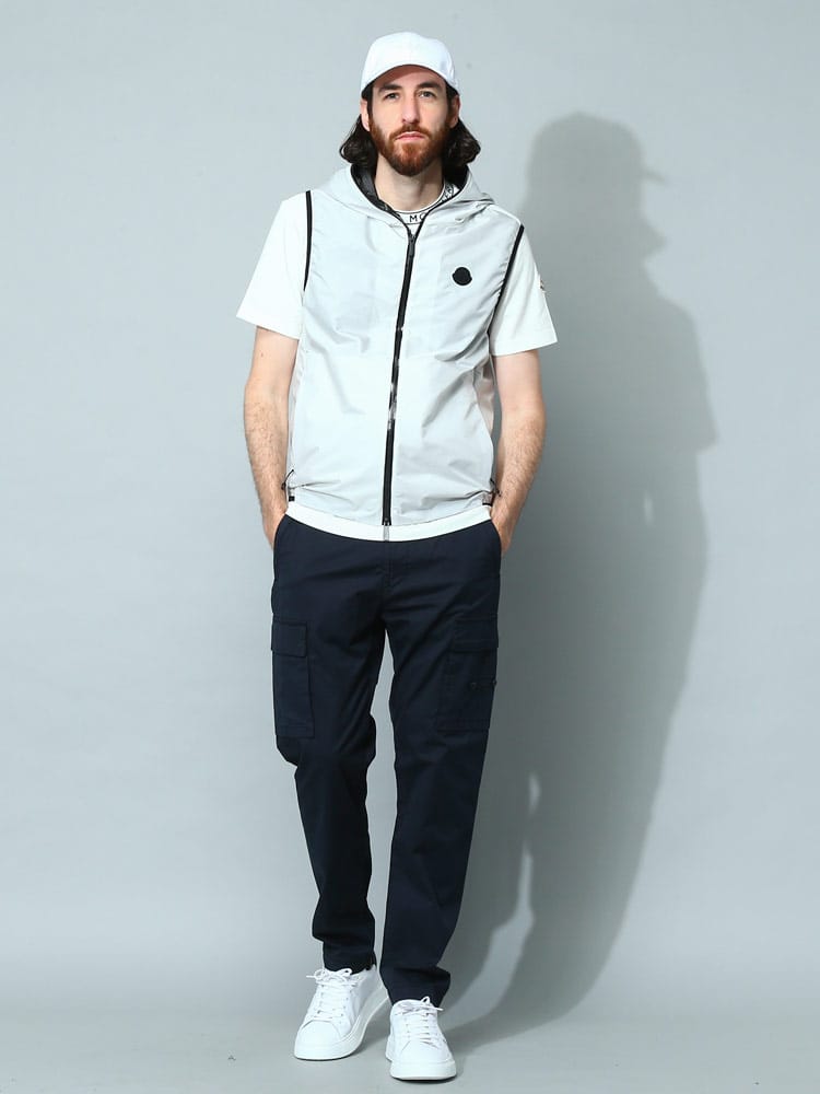 MONCLER (モンクレール) 撥水ナイロン フルジップ ベスト Pakito 