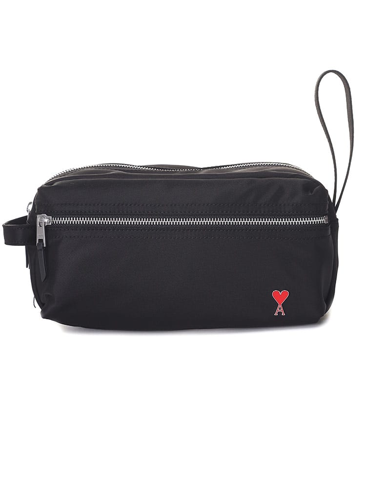 AMI PARIS (アミパリス) ワンポイント ジップ ハンドバッグ メンズ ブランド AMUSL500902