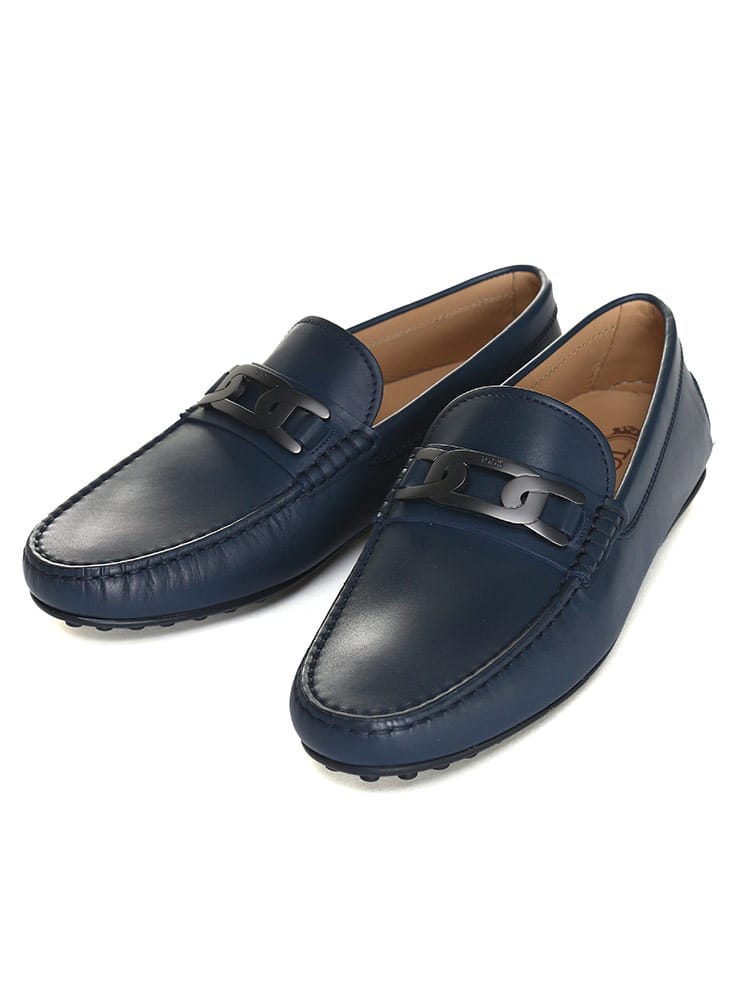 TOD'S (トッズ) レザー チェーン モカシンシューズ TDXXM42C0FJD90 メンズ ブランド