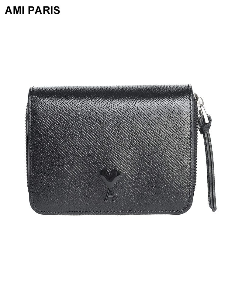 AMI PARIS (アミパリス) レザー 折りたたみ財布 ADC LOGO WALLET AMLUSL011AL0036 ブランド レディース 財布