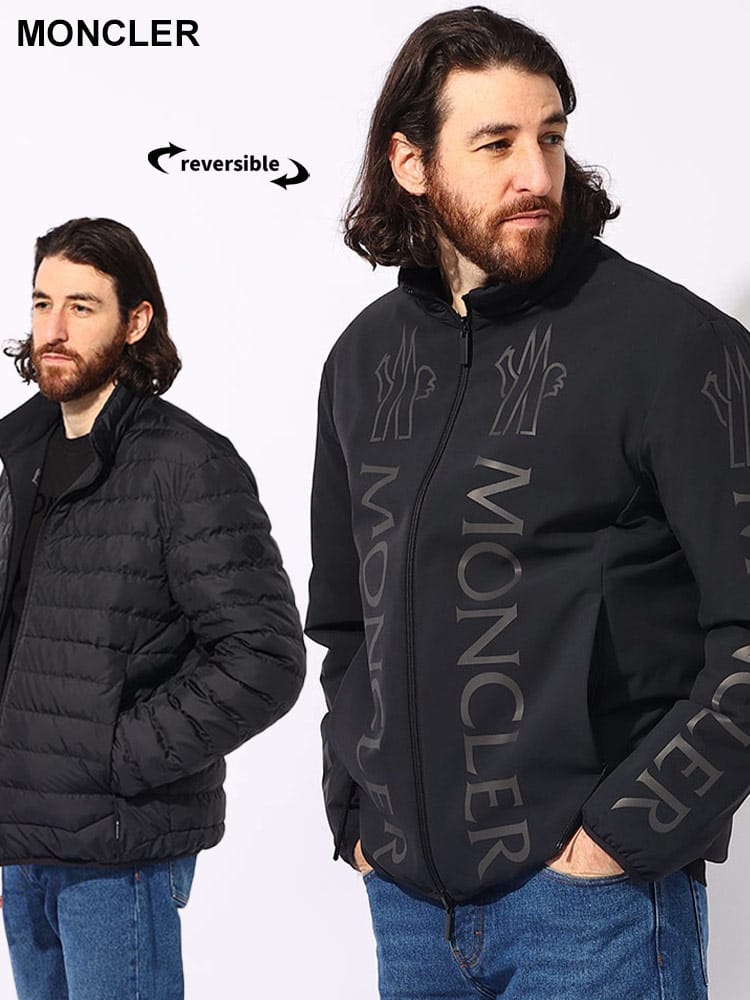 MONCLER (モンクレール) ナイロン＆キルティング加工 ビッグ 