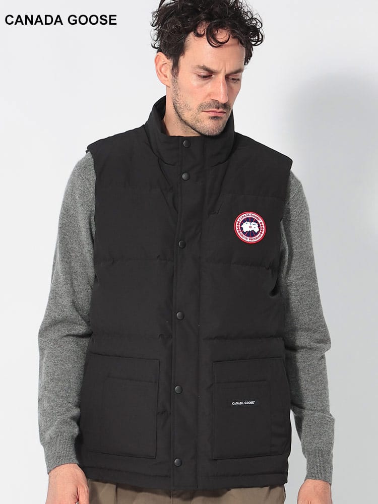 CANADA GOOSE (カナダグース) ロゴパッチ フルジップ ダウンベスト 
