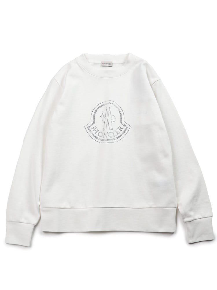 MONCLER (モンクレール) クリスタルロゴ クルーネック トレーナー 