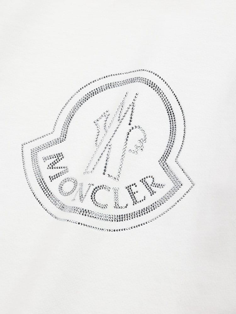 MONCLER (モンクレール) クリスタルロゴ クルーネック トレーナー 