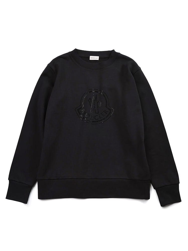 MONCLER (モンクレール) クリスタルロゴ クルーネック トレーナー 