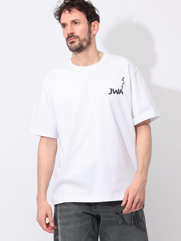 JW ANDERSON (ジェイダブリューアンダーソン) 綿100％ zzzz プリント クルーネック 半袖 Tシャツ JWJT0271PG1510 メンズ