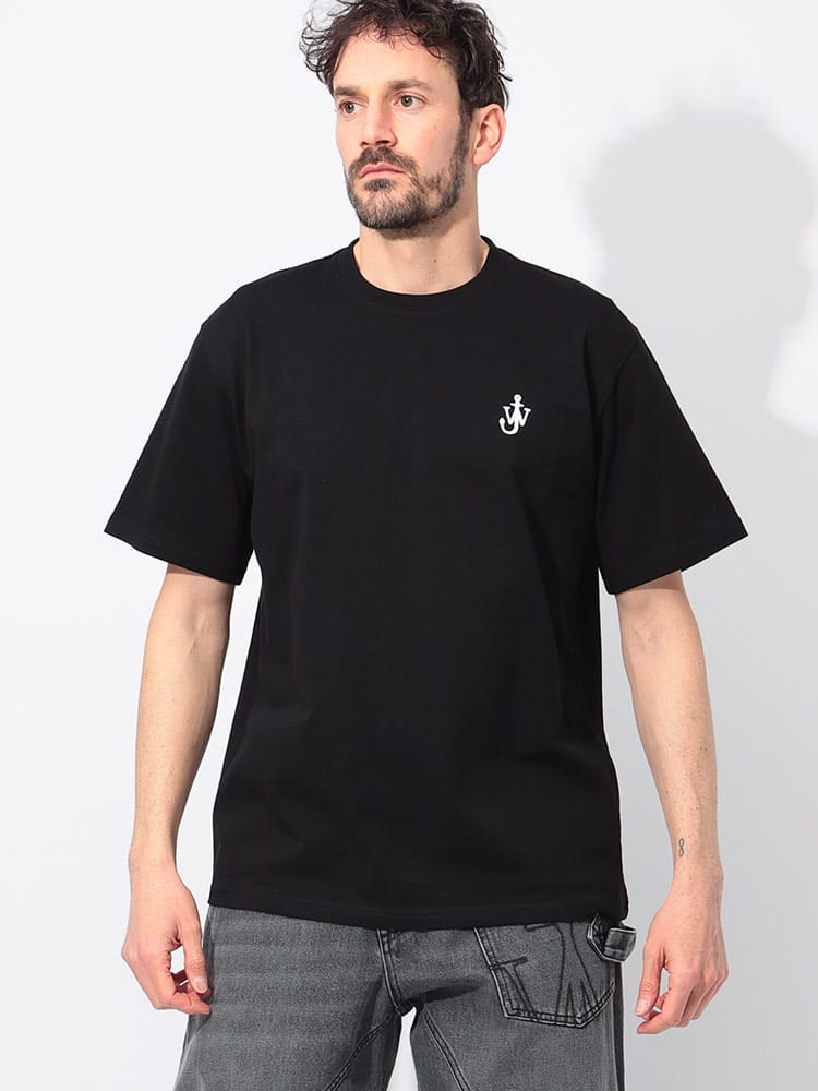 JW ANDERSON (ジェイダブリューアンダーソン) 綿100％ アンカーロゴ クルーネック 半袖 Tシャツ JWJT0257PG1510 メンズ