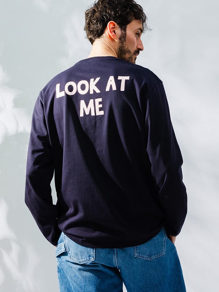 JW ANDERSON (ジェイダブリューアンダーソン) 綿100％ ロゴプリント クルーネック 長袖 Tシャツ JWJT0281PG1510 メンズ