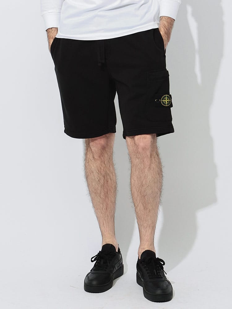 STONE ISLAND (ストーンアイランド) カーゴバミューダ スウェット ショートパンツ SI6200012 メンズ
