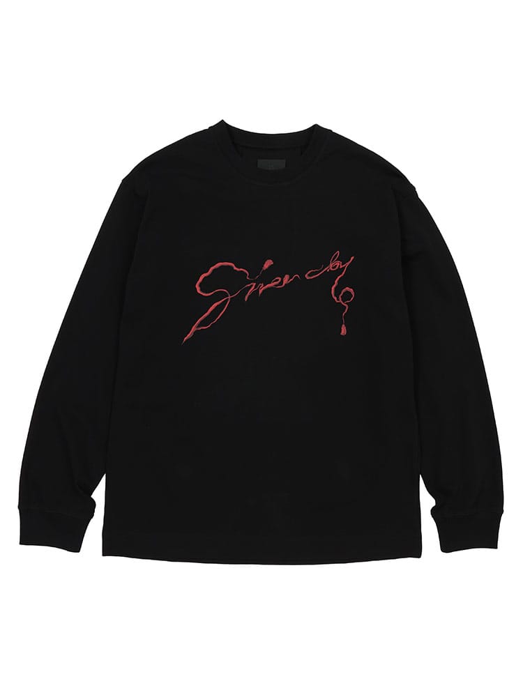 GIVENCHY (ジバンシィ) バックプリント クルーネック 長袖 Tシャツ 