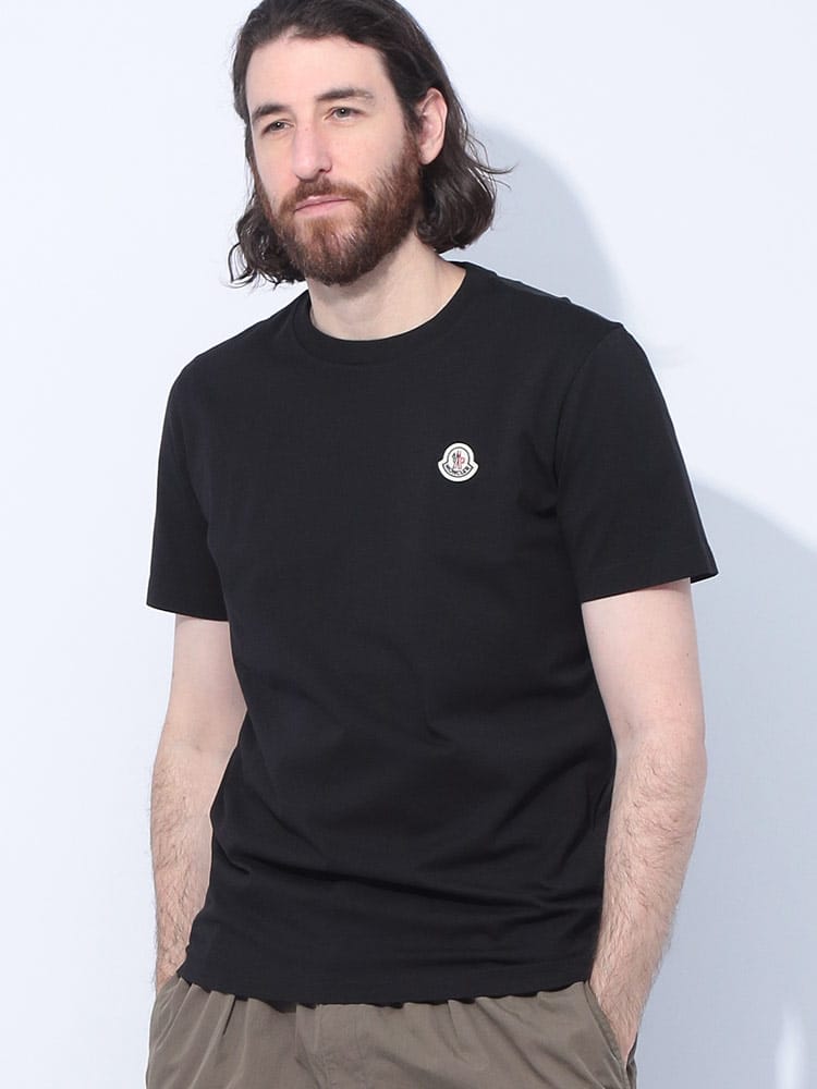 MONCLER (モンクレール) ワッペン クルーネック 半袖 Tシャツ MC8C00026829H8 メンズ