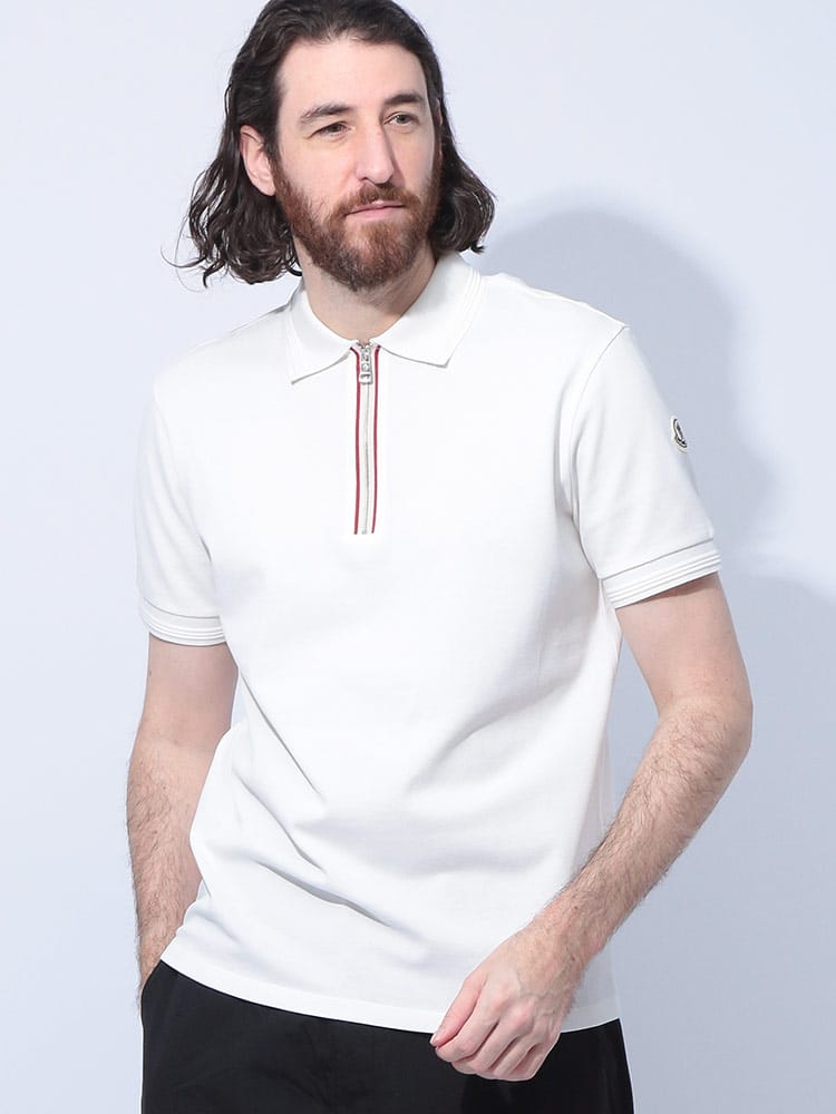 MONCLER (モンクレール) ハーフジップ 半袖 ポロシャツ MC8A0000289A16 メンズ