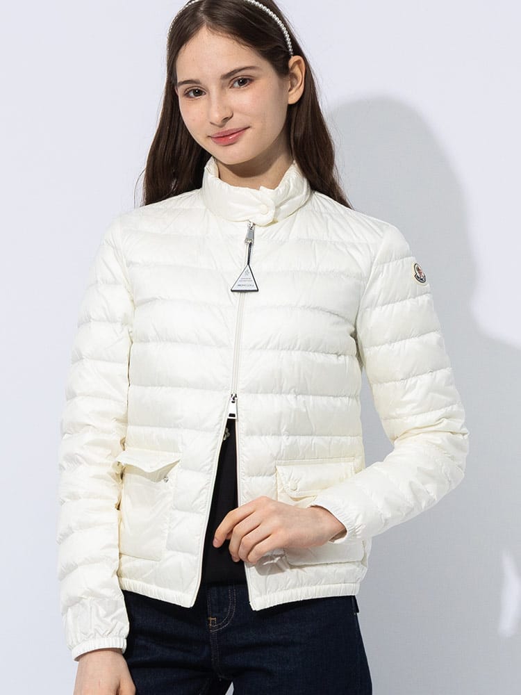MONCLER (モンクレール) ワッペン フルジップ ライトダウンジャケット 