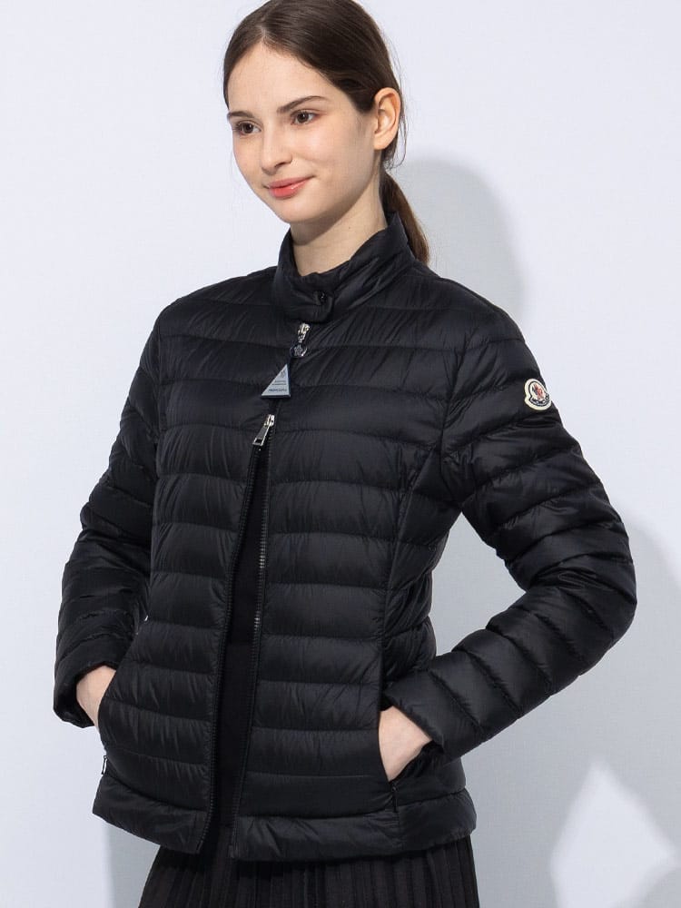 MONCLER (モンクレール) ワッペン フルジップ ライトダウンジャケット 