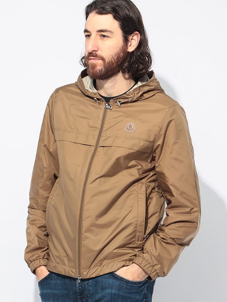 MONCLER (モンクレール) 胸 ロゴ ワッペン フルダブルジップ ナイロン 