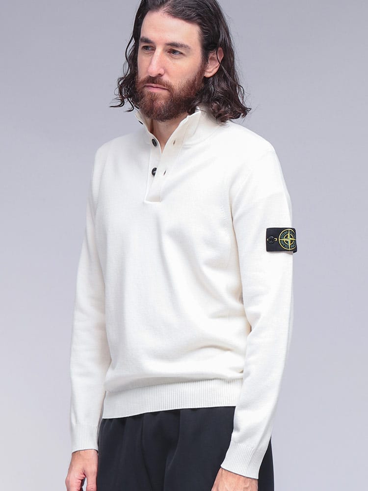 STONE ISLAND (ストーンアイランド) ハーフボタン ニット セーター SI5100002S00A1 メンズ