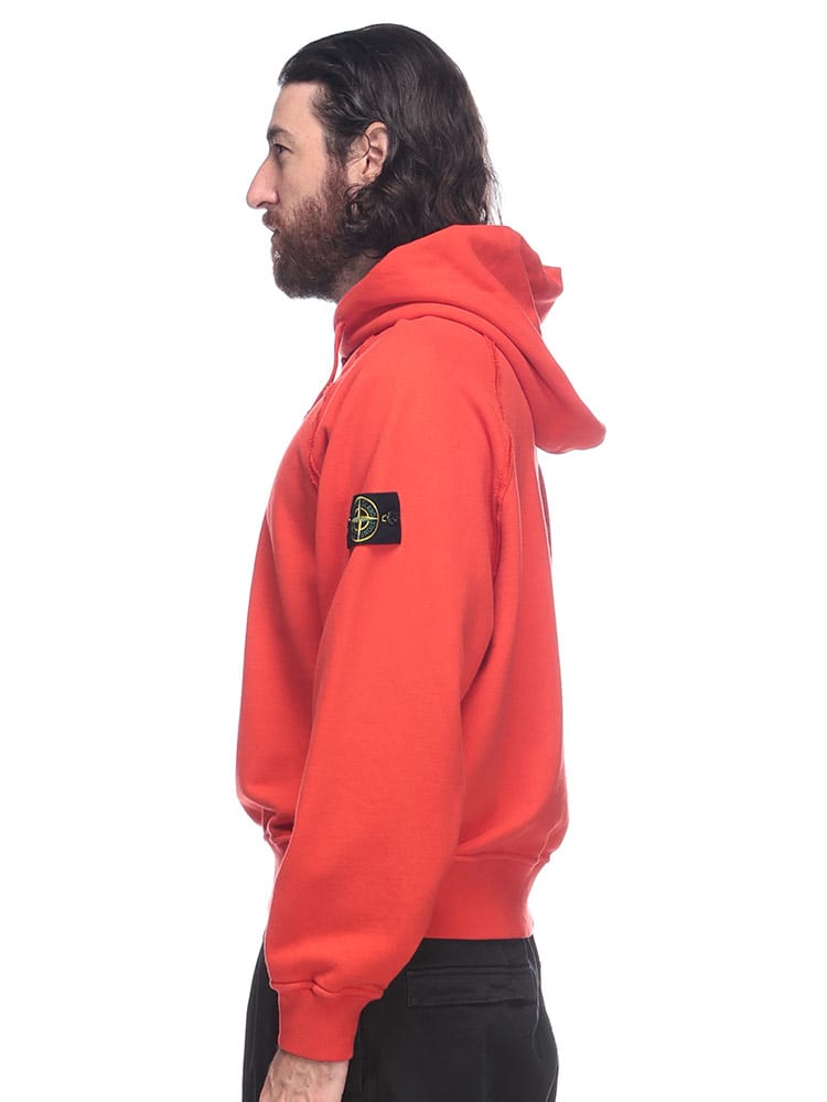 STONE ISLAND (ストーンアイランド) 袖ロゴ 裏起毛 スウェット プル 