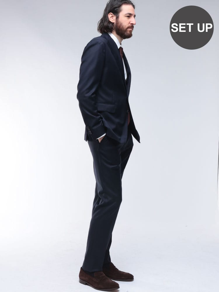 TAGLIATORE (タリアトーレ) 無地 シングル ノータック スーツ TG2SVS22B010090 メンズ