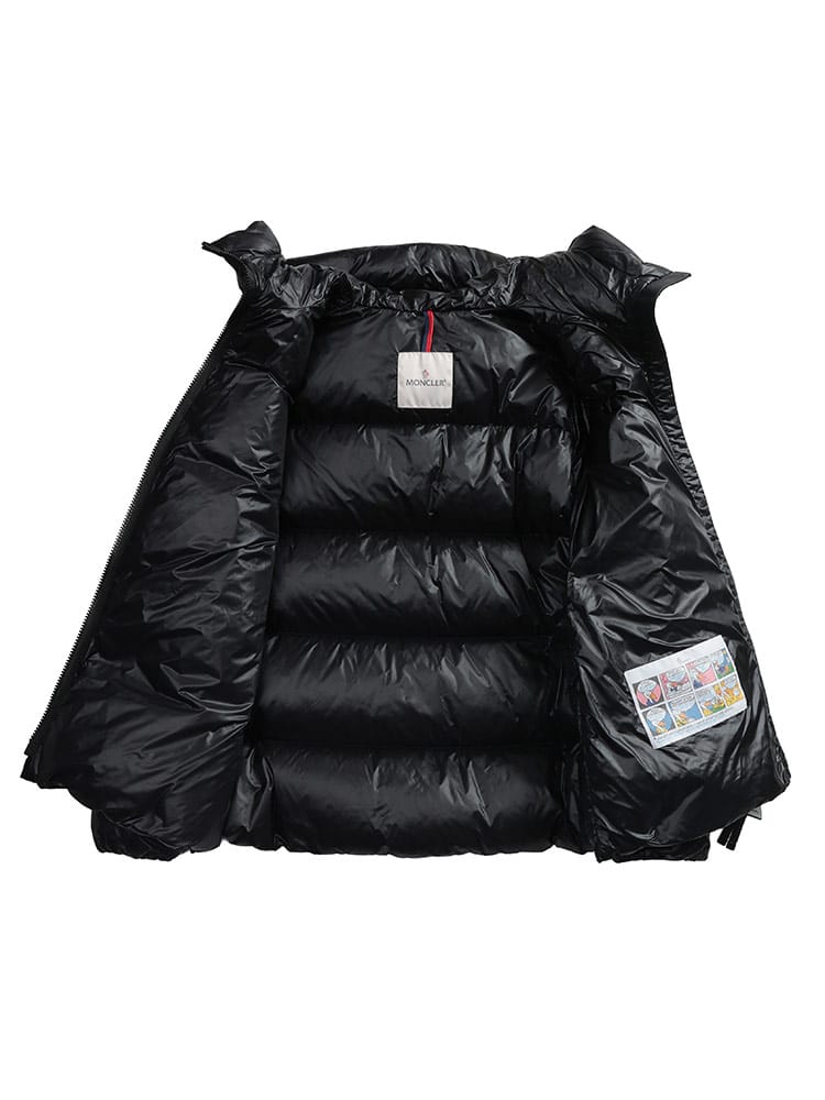 MONCLER (モンクレール) ナイロン フルジップ フレア ショート ダウン 