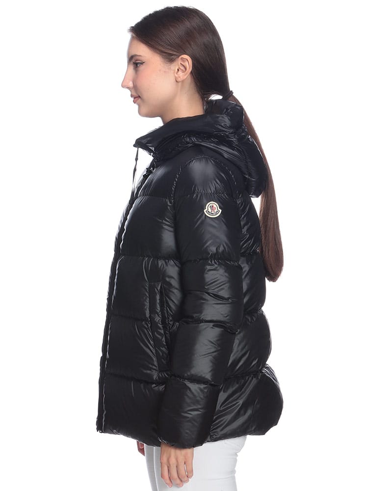 MONCLER (モンクレール) ナイロン フルジップ フレア ショート ダウン 