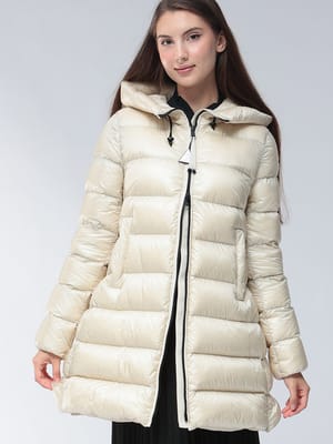 MONCLER (モンクレール) ナイロン フルジップ フレア ダウンコート MCLSUYENNE5 レディース