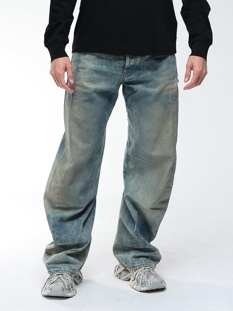 Acne Studios (アクネストゥディオズ) ローライズ ワイドレッグ ルーズフィットジーンズ デニムパンツ 2006M ACB00428 メンズ