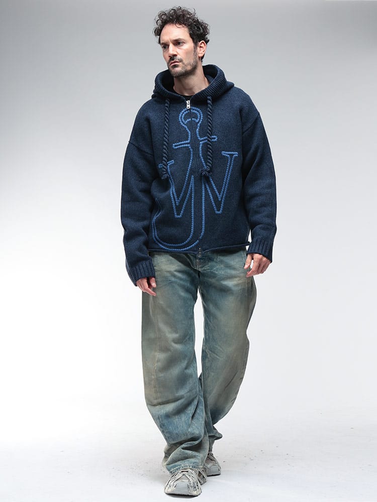 JW ANDERSON (ジェイダブリューアンダーソン) BIGロゴ フルジップ 