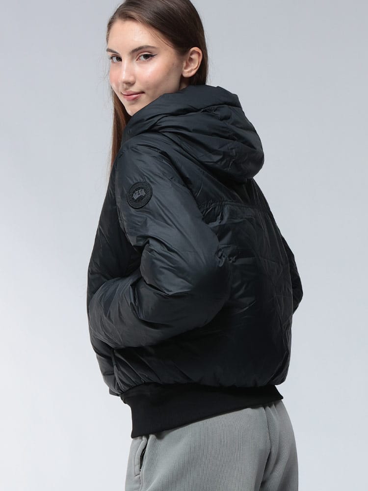 CANADA GOOSE (カナダグース) フード フルジップ ショート ダウンジャケット ELBA CGL2756WT レディース