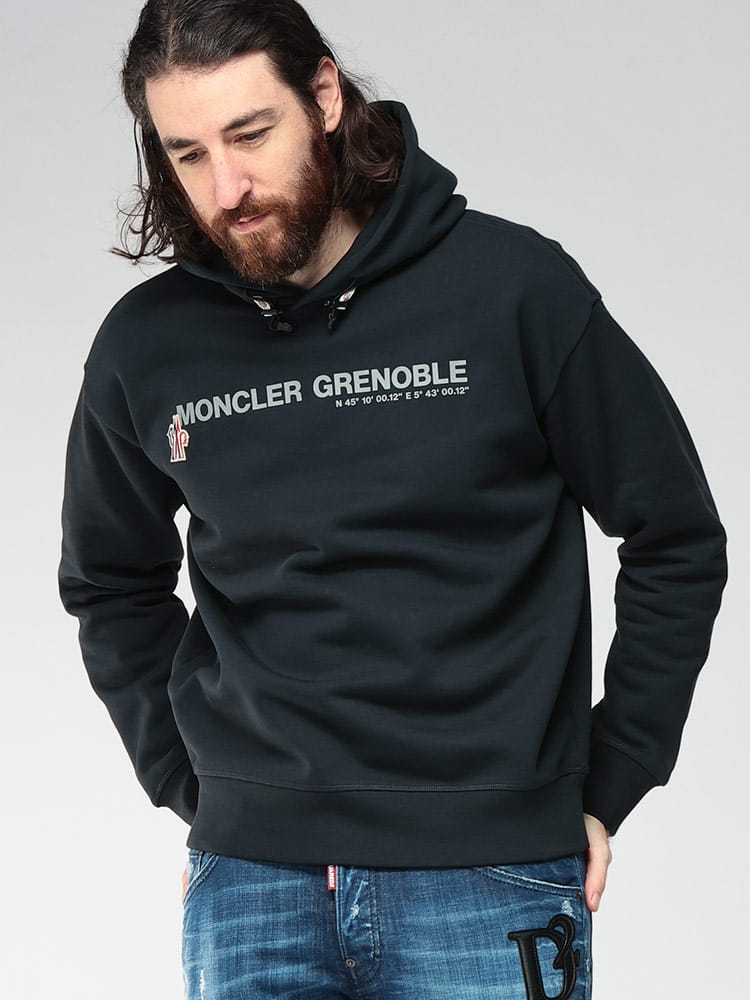 MONCLER (モンクレール) 裏起毛 フロントロゴ プルオーバー パーカー MCGN8G000178045 メンズ