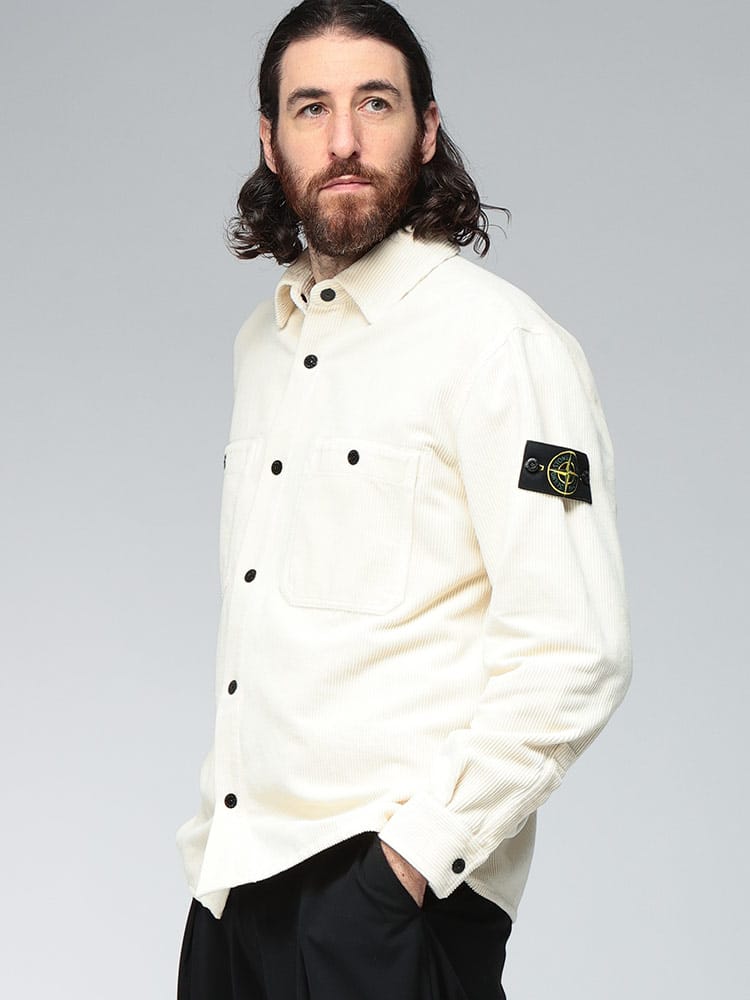 STONE ISLAND (ストーンアイランド) コーデュロイ 長袖 ワークシャツ SI1200012S0212 メンズ