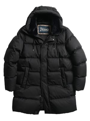 HERNO (ヘルノ) メンズ ダウン コート ファー 取り外し フーデット フルジップ ダウン ブルゾン POLAR-TECH HRPI001159U