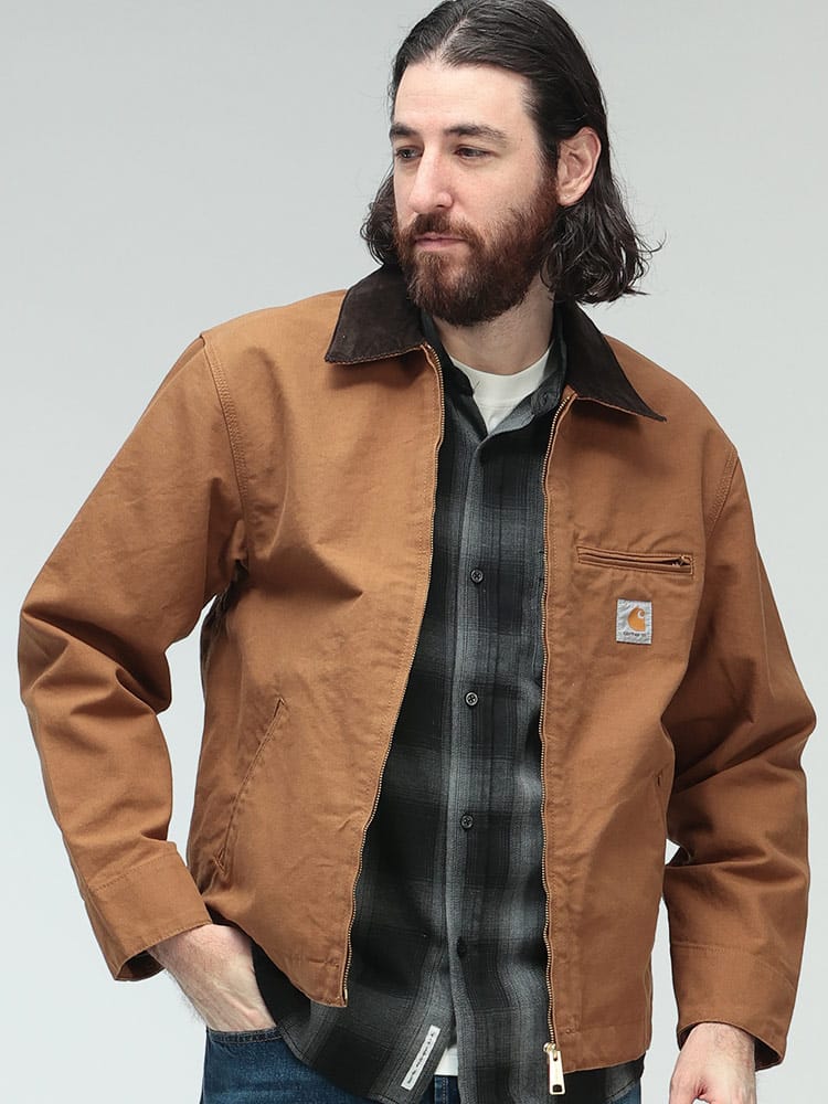 carhartt WIP (カーハートワークインプログレス) ロゴ フルジップ デトロイト ジャケット DETROIT デトロイト CARI033112 メンズ