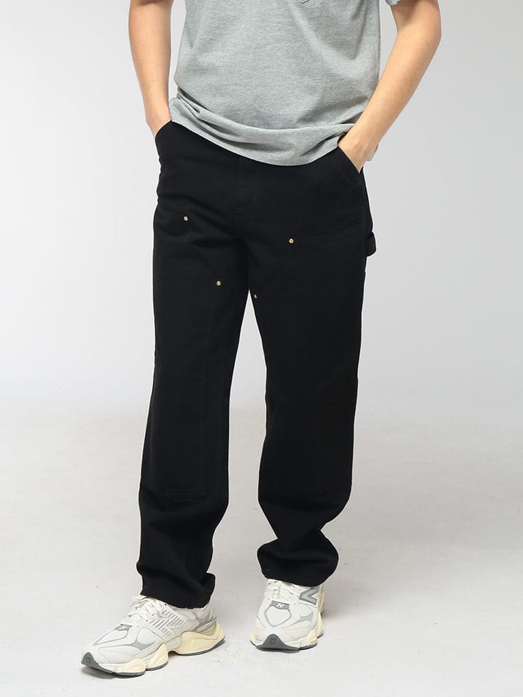 carhartt WIP (カーハートワークインプログレス) メンズ ワークパンツ コットン ジップフライ ダブルニー パンツ CARI031501