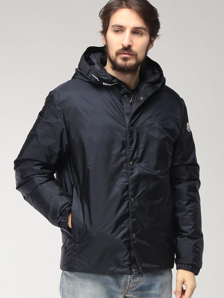 MONCLER (モンクレール) メンズ ダウンジャケット ネックロゴテープ フルジップ ダウン ブルゾン MCTRESTRAOU6