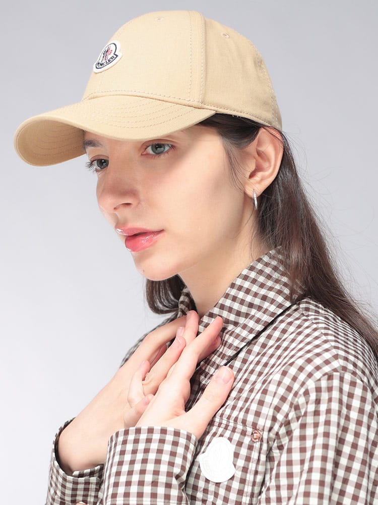 MONCLER (モンクレール) レディース キャップ ロゴワッペン ベースボールキャップ MCL3B0000804863