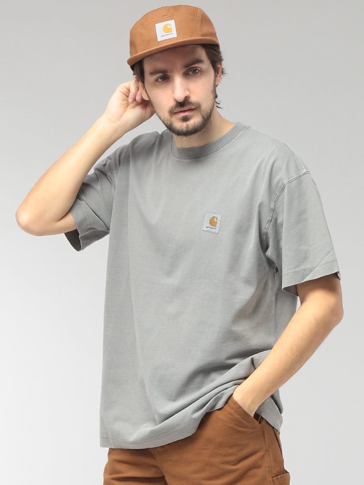 carhartt WIP (カーハートワークインプログレス) メンズ Tシャツ 半袖 ワンポイント クルーネック カットソー NELSON CARI029949