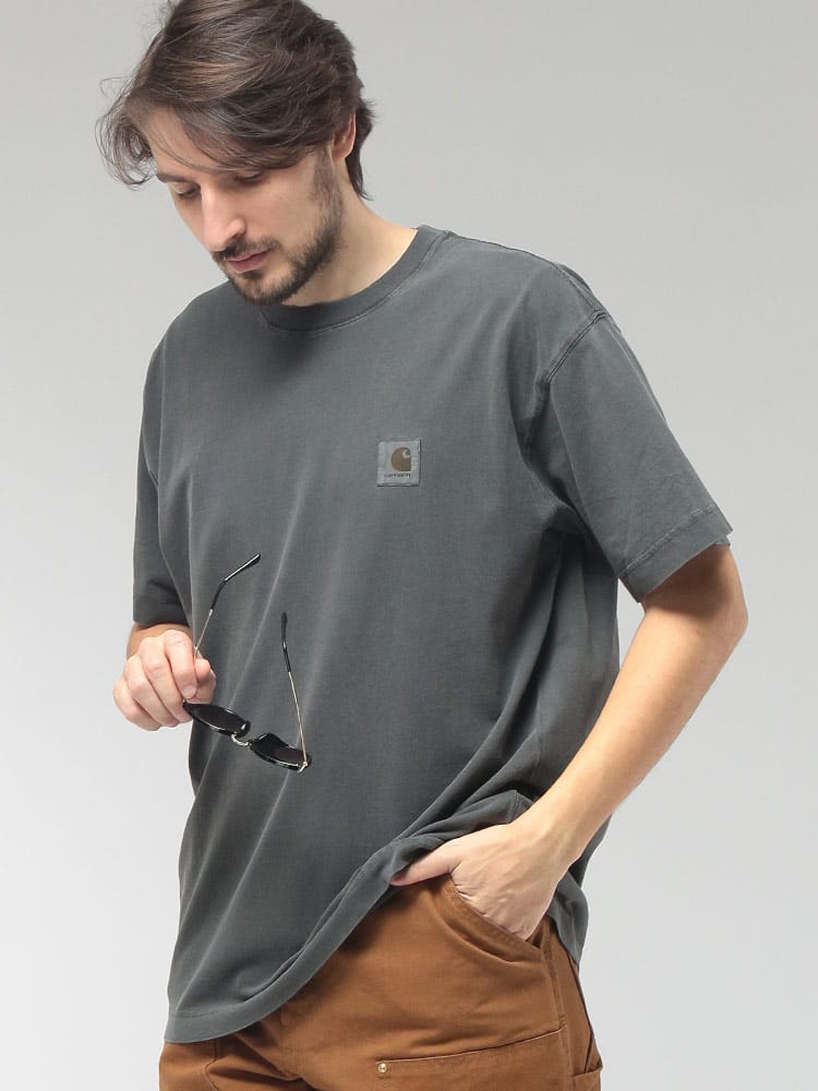 carhartt WIP (カーハートワークインプログレス) メンズ Tシャツ 半袖 ワンポイント クルーネック カットソー NELSON CARI029949