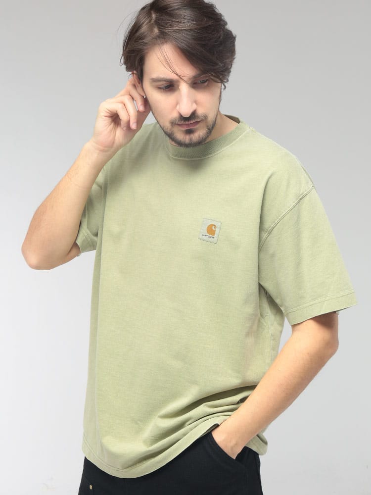 carhartt WIP (カーハートワークインプログレス) メンズ Tシャツ 半袖 ワンポイント クルーネック カットソー NELSON CARI029949