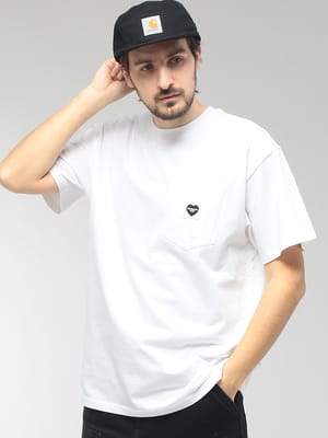 carhartt WIP (カーハートワークインプログレス) メンズ Tシャツ 半袖 ワンポイント ポケット クルーネック カットソー HEART CARI032128