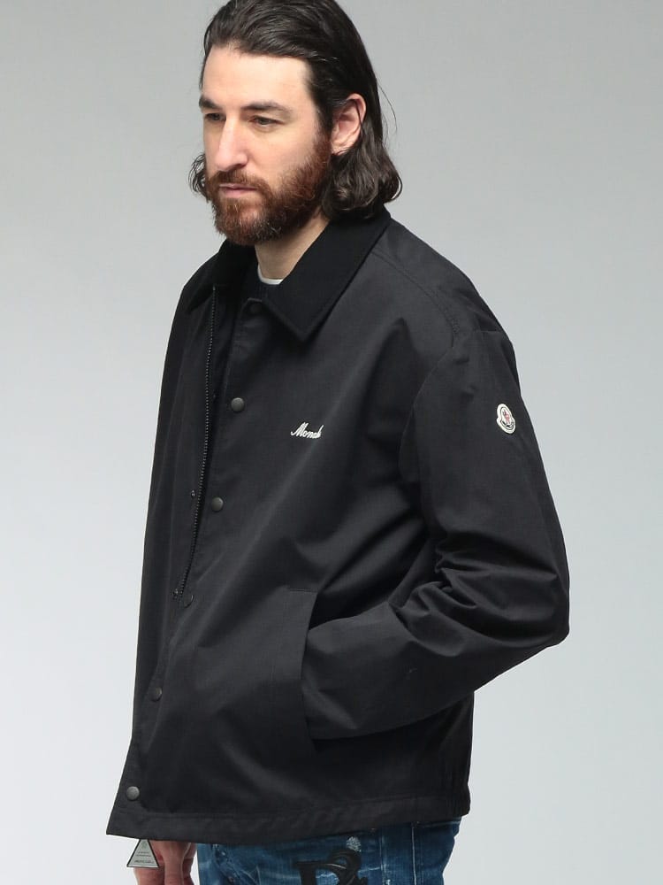 MONCLER (モンクレール) メンズ ナイロンジャケット ロゴ ボタンジップ ブルゾン MCARINELL6